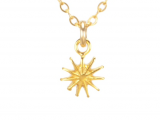 Dogeared Starburst Gold-Dipped Necklace