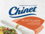 Chinet Two-Ply White Napkins, 1080 ct