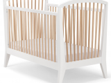 Pali Pavone Modern Crib White Natural