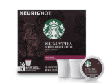 Starbucks Sumatra Dark Roast Coffee – Keurig K-Cup Pods – 16ct